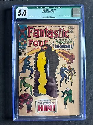 Buy Fantastic Four 67 CGC 5.0 1st Appearance Of Him Adam Warlock 1967 QUALIFIED • 77.66£