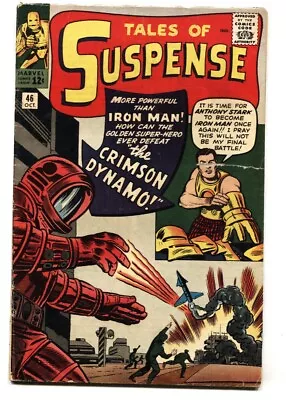 Buy TALES OF SUSPENSE #46 Comic Book 1963 IRON MAN-1st CRIMSON DYNAMO • 203.86£