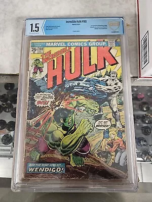 Buy The Incredible Hulk 180 Cbcs 1.5 1st Appearance Of Wolverine In Cameo • 252.85£