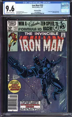 Buy Iron Man #152 Cgc 9.6 Ow/wh Pages // Newsstand Marvel Comics 1981 • 108.73£