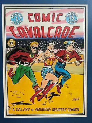 Buy IRWIN HASEN - Comic Cavalcade #1 - Original Art Cover Recreation JSA DC • 1,747.37£