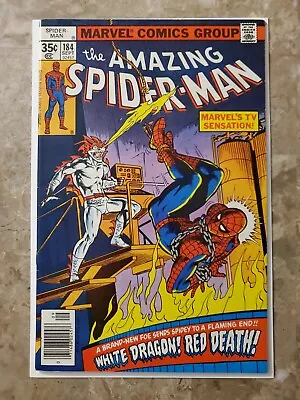Buy Amazing Spider-Man #184 (Marvel Comics 1978) -1st White Dragon- High Grade • 15.52£
