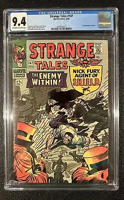 Buy Strange Tales #147 (1966) - CGC 9.4 - 1st Appearance Of Kaluu - Nick Fury App • 146.78£