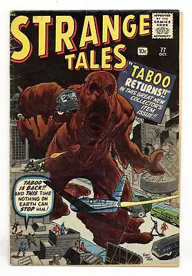 Buy Strange Tales #77 VG- 3.5 RESTORED 1960 • 70.67£