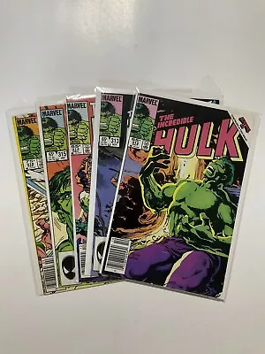 Buy Incredible Hulk 312-316 Fine Fn 6.0 Lot Run Set Marvel • 19.41£