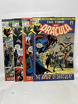 Buy TOMB OF DRACULA #4 , 5, 7, 8 -Marvel 1972 THE BRIDE OF DRACULA Neal Adams Cover • 85.43£