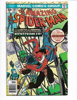 Buy Amazing Spider-man 161 - F+ 6.5 - Nightcrawler - Punisher - Wolverine (1976) • 23.30£