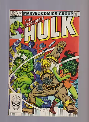 Buy INCREDIBLE HULK 282 (1983) CLASSIC First TEAM UP WITH SHE HULK ORIGIN RETOLD • 15.14£