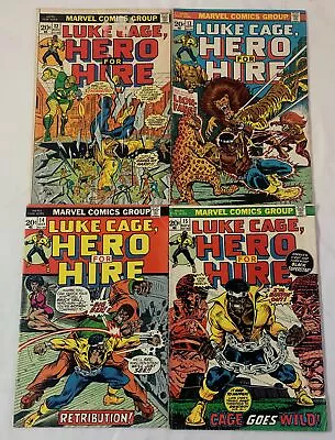 Buy 1970s Marvel LUKE CAGE HERO FOR HIRE #12 13 14 15 ~ Lower Grade • 15.49£