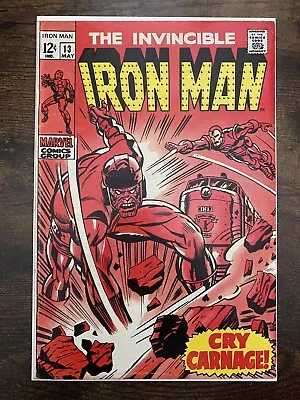 Buy Marvel Comics Iron Man #13 Vol 1 1969 VG/FN 2nd Appearance The Controller Cents • 19.99£