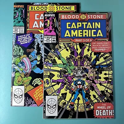 Buy Captain America #359 & 360 (Marvel 1989) Key Issue 1st Appearance Of Crossbones • 5.45£