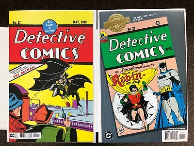 Buy Detective Comics 27, 38 Reprint . 1st App Batman And Robin • 19.99£