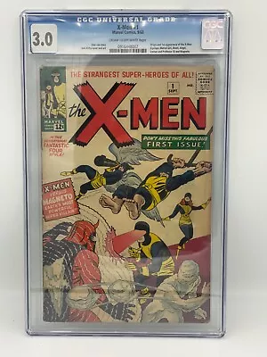 Buy Uncanny X-men #1 Cgc 3.0 Off White Pages 1st Appearance Great Looking Copy 1963 • 8,000£