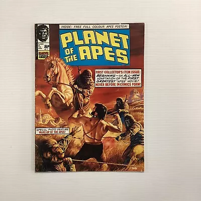 Buy Planet Of The Apes UK 1974 VG/FN Includes Poster Marvel • 60£