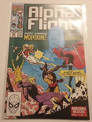 Buy Alpha Flight #90 Marvel Comics Nov 1990 NM + Bagged Guardian, Puck & WOLVERINE • 1.99£