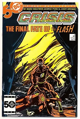 Buy CRISIS ON INFINITE EARTHS #8 VF, Death Of Flash, George Perez DC Comics 1985 • 15.53£