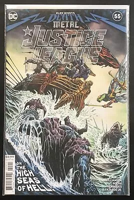 Buy Justice League #55 Key Issue (Dark Nights Death Metal Tie-In) Liam Sharp Cover • 3£
