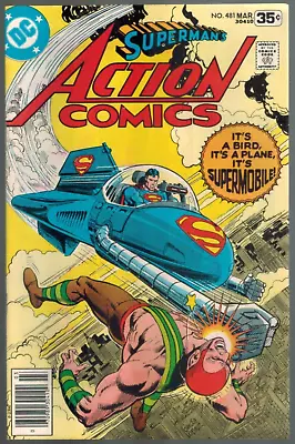 Buy Action Comics 481  Superman Vs Amazo!  1st Supermobile!  VF  1978 DC Comics • 11.61£