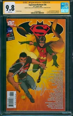 Buy Superman / Batman #26 ⭐ 3X SIGNED By JIM LEE & MORE ⭐ CGC 9.8 SS DC Comic 2006 • 190.27£