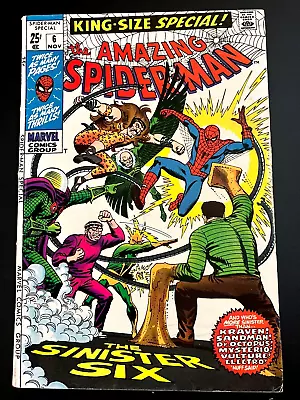 Buy Amazing Spider-Man Annual #6 VG/FN 5.0 1969, The Sinister Six! • 38.83£