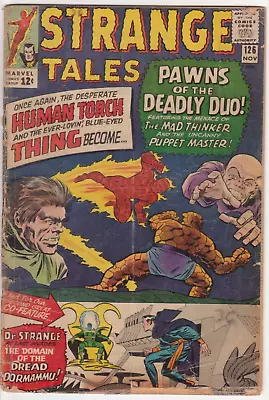 Buy Strange Tales #126, Marvel Comics 1964 FR/GD 1.5 1st Dormammu And Clea • 62.13£