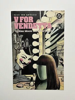 Buy V FOR VENDETTA #1 (FN+/VF-) • DC Comics 1988 • Alan Moore • David Lloyd • 14.76£