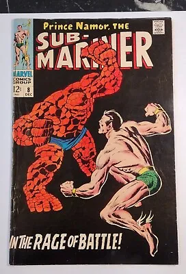 Buy Sub-Mariner #8  F+ 6.5 Sub-Mar. Vs.Thing, 1st Silver Age Betty Dean  1968 🔥 KEY • 58.25£