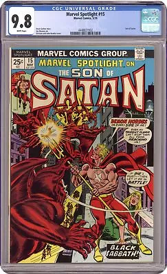 Buy Marvel Spotlight #15 CGC 9.8 1974 4448827002 • 551.39£