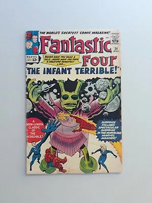 Buy Fantastic Four 24 Marvel Comics 1964 • 104.84£