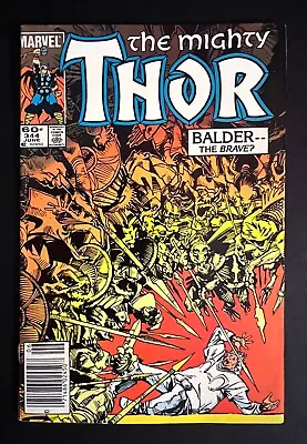 Buy *Thor* #344 Newsstand 1st Malekith The Dark Elf Walt Simonson Marvel Comics 1984 • 8.07£