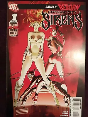 Buy Comics:gotham City Sirens 1 *red Cover* 2009 1st Team App Catwoman Harley Quinn. • 80£