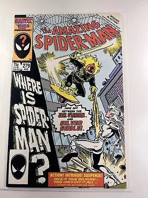 Buy Amazing Spider-Man #279- 1st Cover App + 3rd App Silver Sable (Marvel 1986) • 4.62£