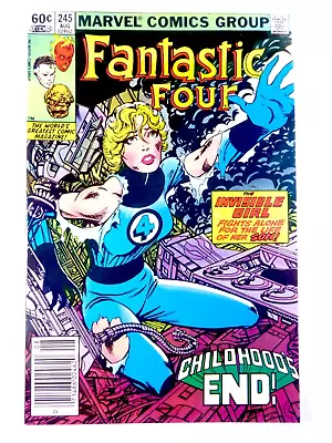 Buy Marvel FANTASTIC FOUR #245 NEWSSTAND 1st Franklin Richards AVATAR App VF (8.0) • 13.58£