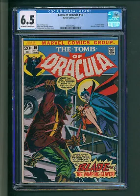 Buy Tomb Of Dracula #10 CGC 6.5 OWTW Pages 1st Blade • 621.28£