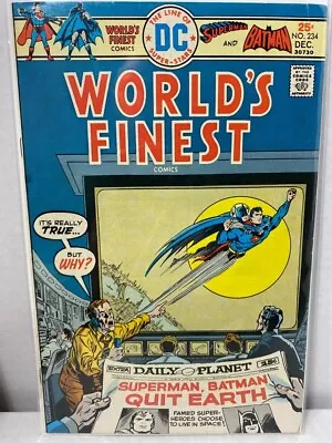 Buy 33772: DC Comics WORLDS FINEST #234 Fine Plus Grade • 8.50£