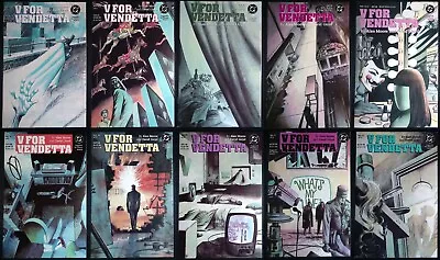 Buy DC Comics V For Vendetta #1-10 Complete Run! Near Mint 9.4 Run! • 93.19£