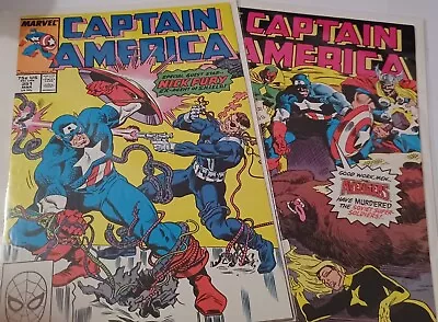 Buy Captain America Vol 1 Issues 351 And 352 Marvel Comic Books 1989 • 6.21£