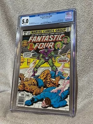 Buy Fantastic Four #206 Marvel Comics CGC Graded 5.0 5/79 1979 • 38.79£