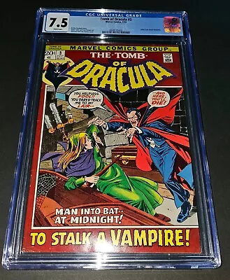 Buy Tomb Of Dracula #3 Cgc 7.5 White Pages!! • 73.78£
