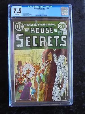 Buy House Of Secrets #108 Dc Comics Bronze Age Cgc 7.5 Graded! Cool Mummy Cover! • 69.89£