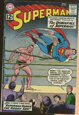 Buy Superman #155 (1962) Fn+ 6.5   The Downfall Of Superman!  • 35£