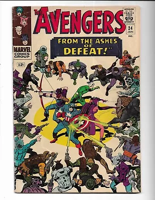 Buy Avengers 24 - Vg 4.0 - Kang The Conqueror- 2nd Ravonna Renslayer (1966) • 45.04£