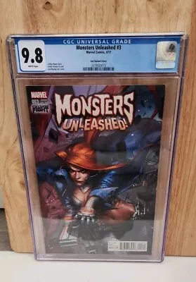 Buy MONSTERS UNLEASHED #3 1:25 JEE HYUNG LEE Variant CGC 9.8 - Elsa Bloodstone • 194.14£