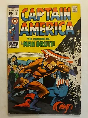 Buy Captain America #121 Origin Retold Avengers App 1970 Gene Colon Art • 6.98£