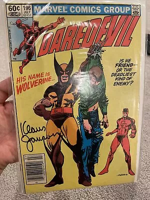 Buy Daredevil #196 Wolverine App Signed By Klaus Janson  1983 Marvel Comics • 38.90£