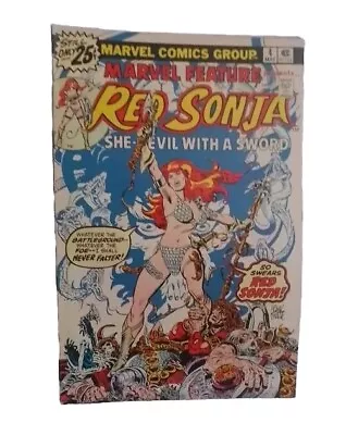 Buy MARVEL FEATURE Presents... RED SONJA (1975) #4 - Back Issue • 6£