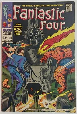 Buy Fantastic Four #80 Marvel 1968 - Stan Lee Jack Kirby 1st Tomazooma! Hi-Res Image • 43.45£