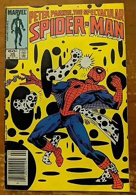 Buy Peter Parker The Spectacular Spiderman #99 1985 Newsstand 1st Cover App SPOT FN- • 6.21£