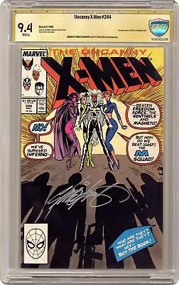Buy Uncanny X-Men #244D CBCS 9.4 SS Chris Claremont 1989 16-3A79C52-068 1st Jubilee • 155.32£