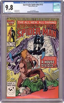 Buy Spectacular Spider-Man Peter Parker #113 CGC 9.8 1986 4333595002 • 73.78£